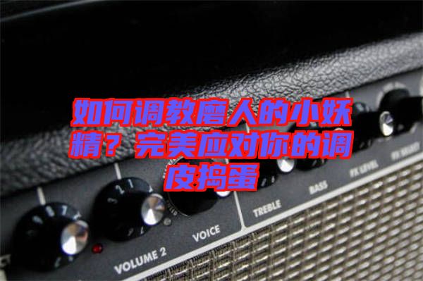 如何調教磨人的小妖精?完美應對你的調皮搗蛋