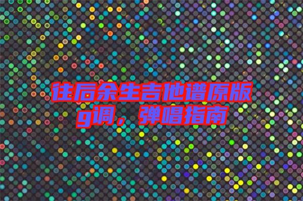 往后余生吉他譜原版g調(diào),彈唱指南