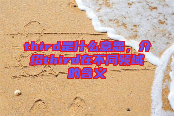 third是什么意思，介紹third在不同領(lǐng)域的含義