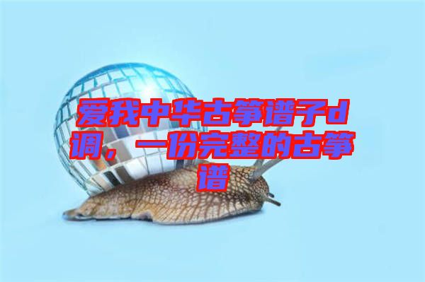 愛我中華古箏譜子d調(diào),一份完整的古箏譜