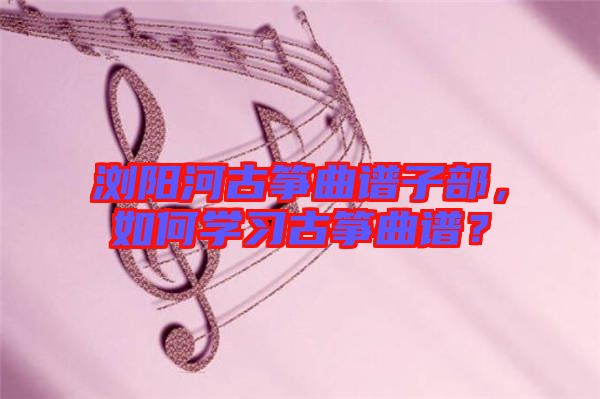 瀏陽河古箏曲譜子部,如何學(xué)習(xí)古箏曲譜?