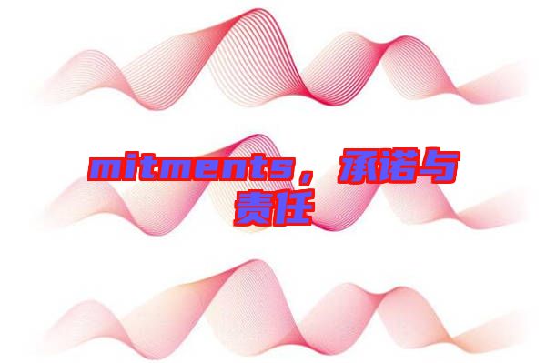 mitments，承諾與責任
