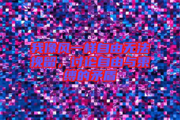 我像風一樣自由無法挽留,討論自由與束縛的矛盾