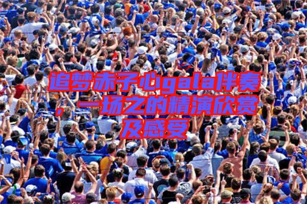 追夢赤子心gala伴奏,一場之的精演欣賞及感受