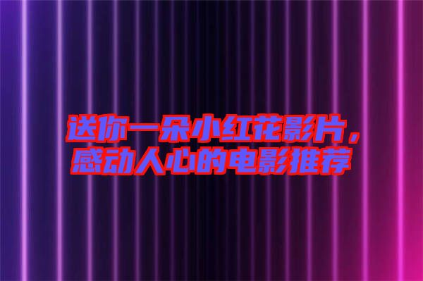 送你一朵小紅花影片,感動人心的電影推薦