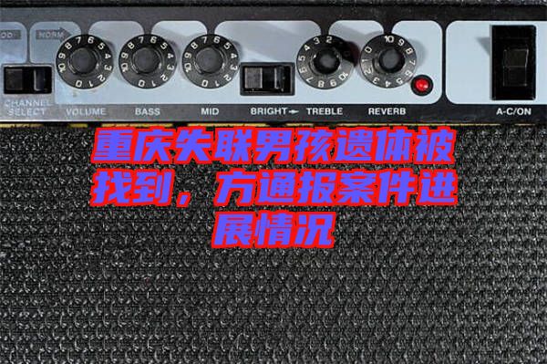 重慶失聯男孩遺體被找到,方通報案件進展情況