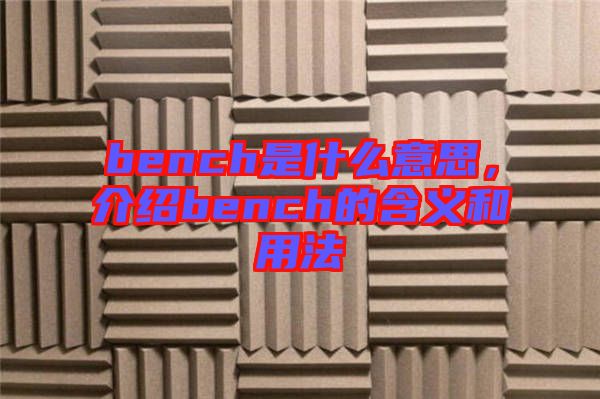 bench是什么意思,介紹bench的含義和用法